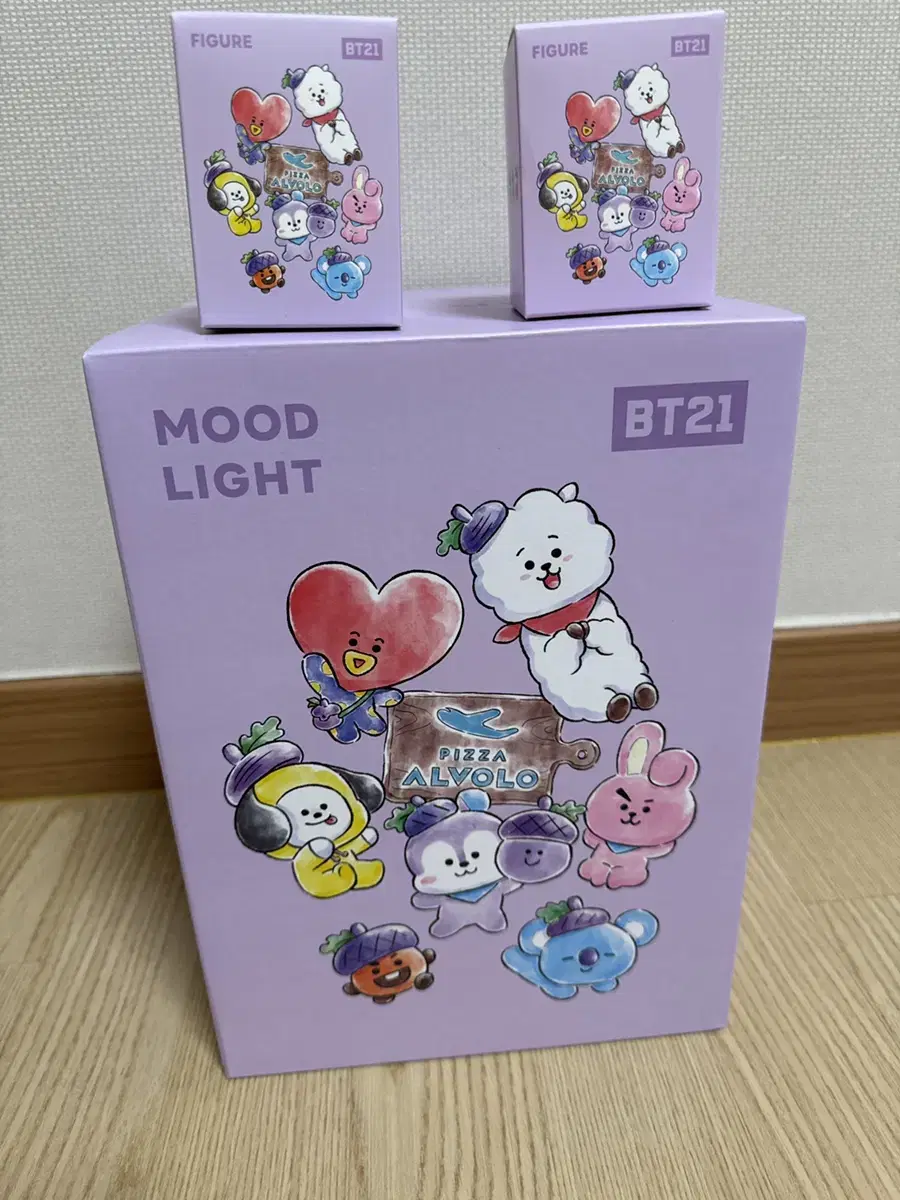 피자알볼로 BT21 피규어 무드등